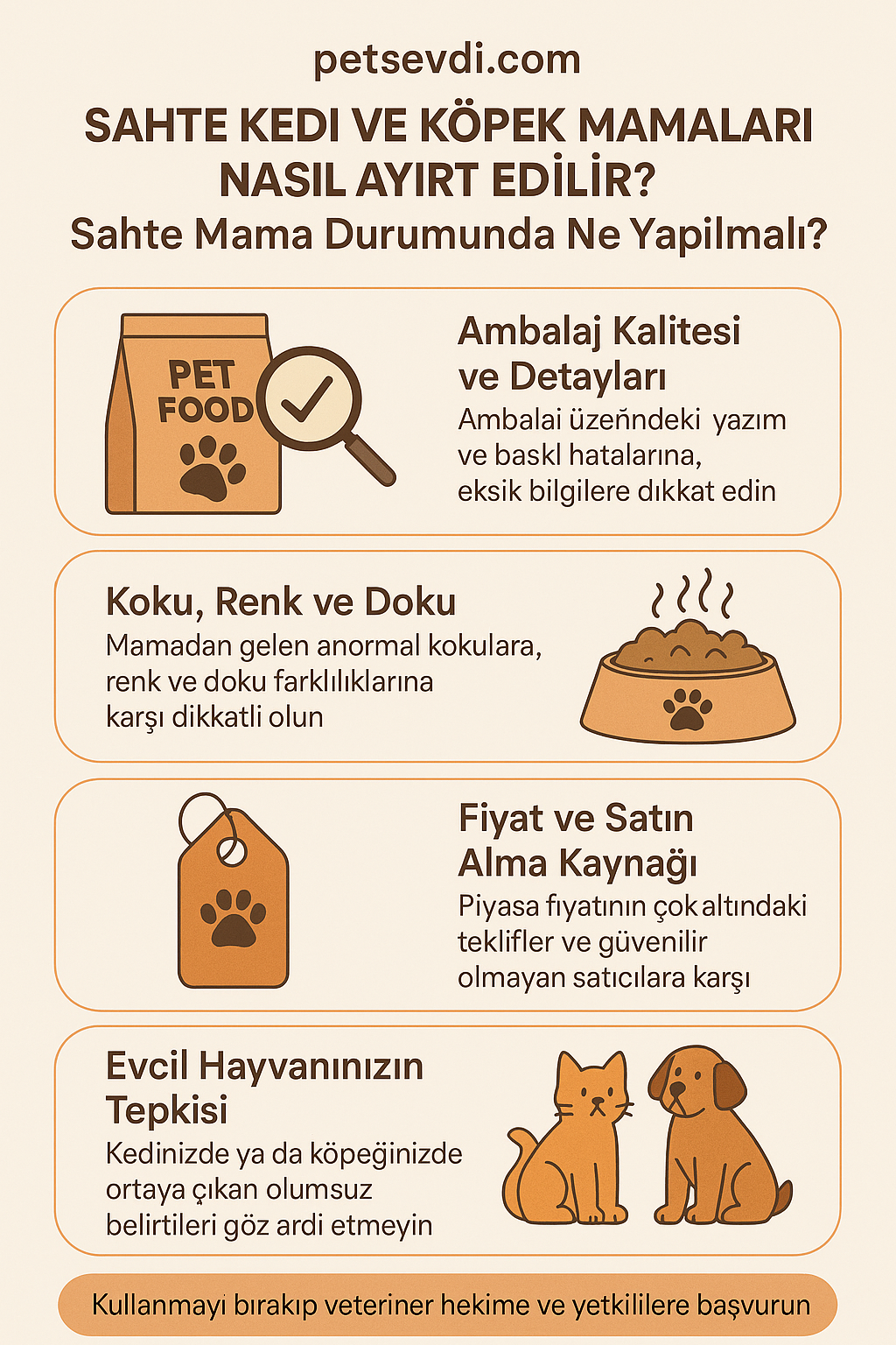 Sahte Kedi ve Köpek Mamaları Nasıl Ayırt Edilir? Sahte Mama Durumunda Ne Yapılmalı?