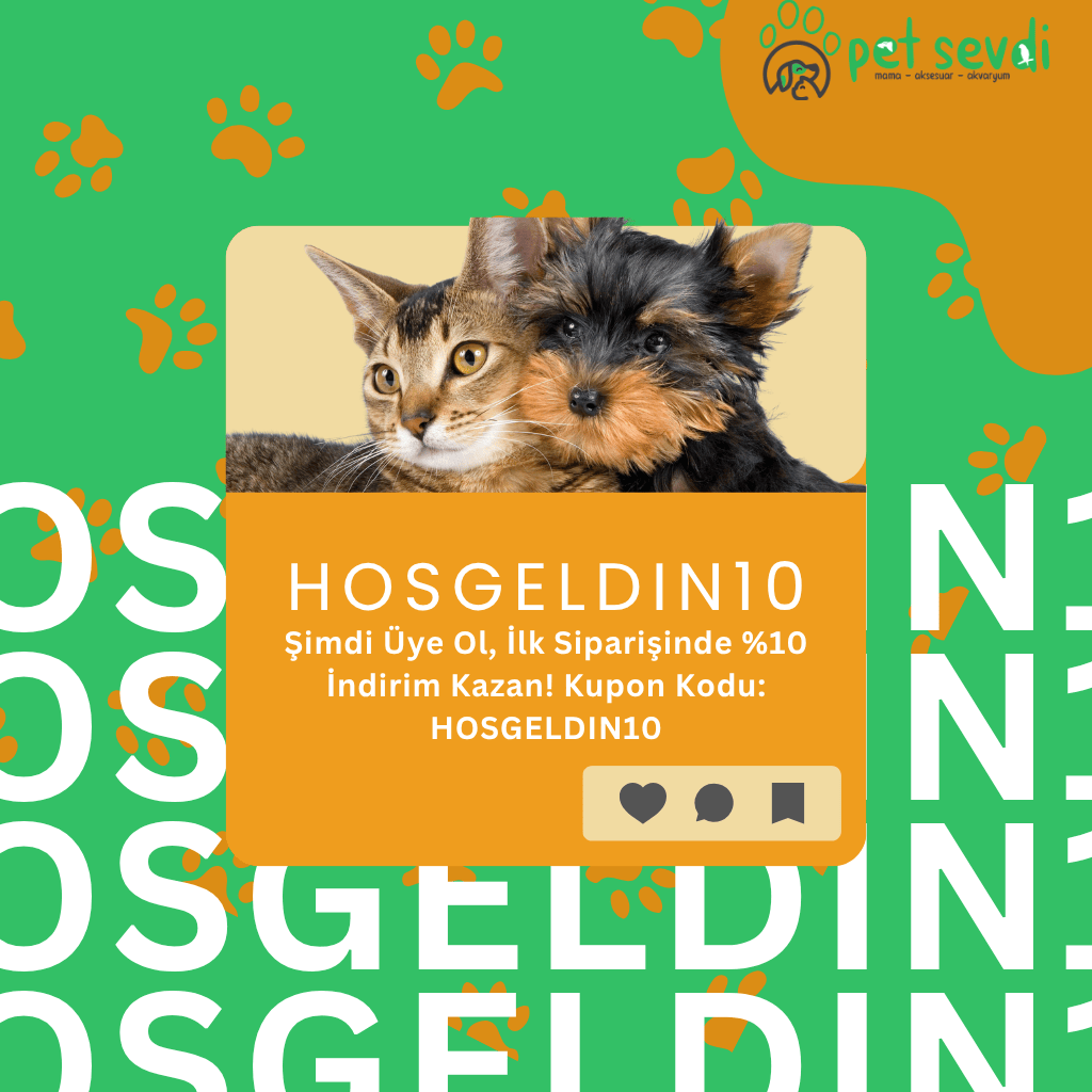 Yeni Üyelere Özel %10 Hoş Geldin İndirimi | Petsevdi