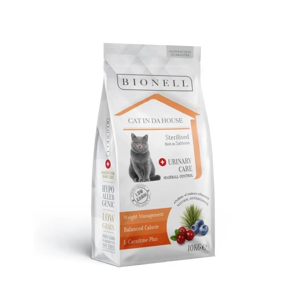 Bionell Kısırlaştırılmış Somonlu Kedi Maması 10 kg