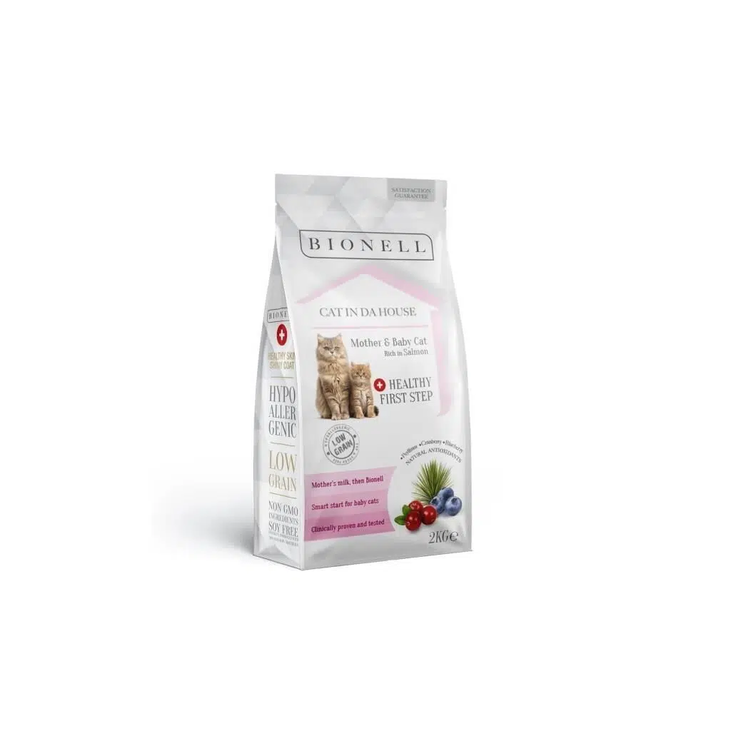 Bionell Mother And Baby Somonlu Anne ve Yavru Kedi Maması Somonlu 2 kg