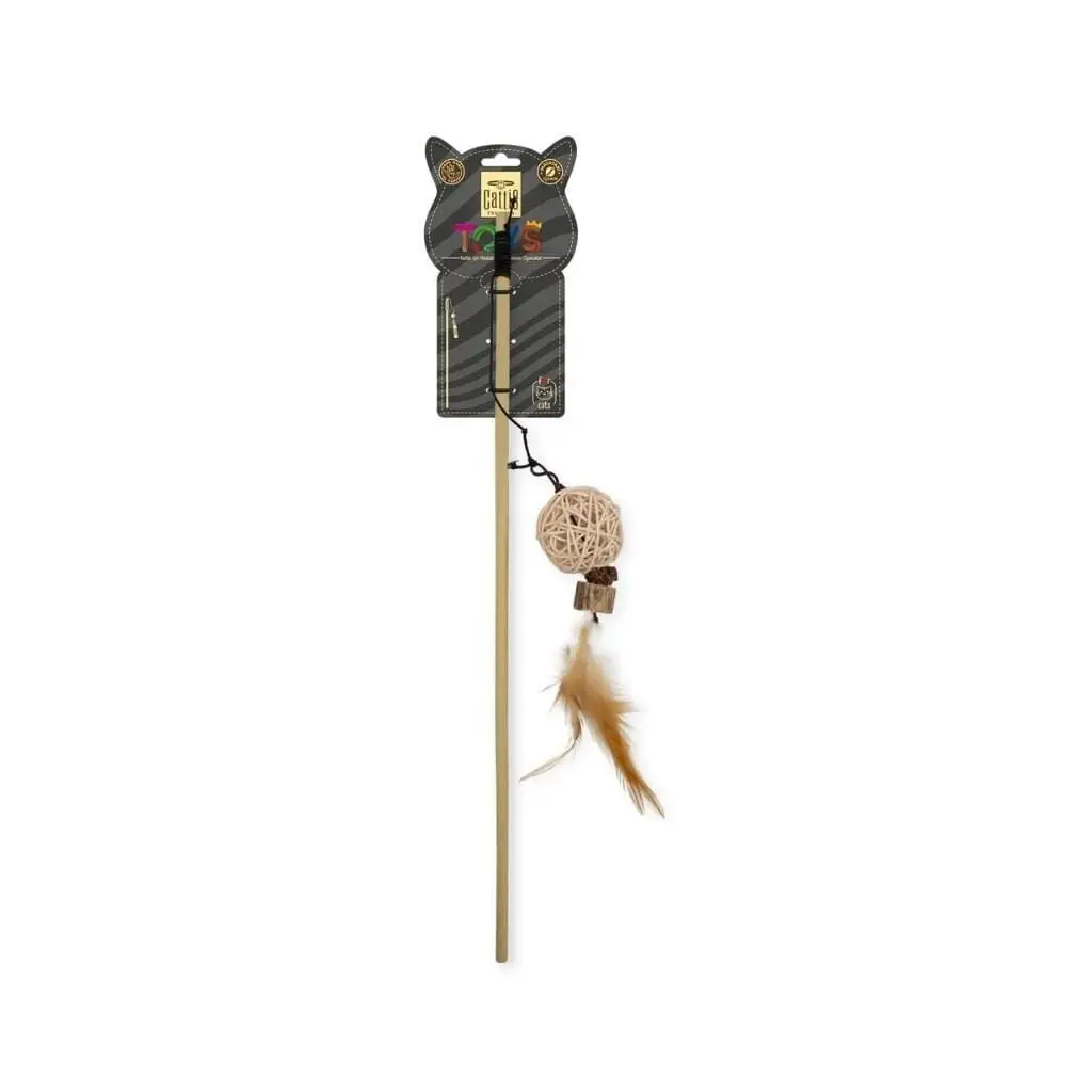 Cattie Matatabi İçerikli Kedi Oyuncağı Toplu Olta 50Cm