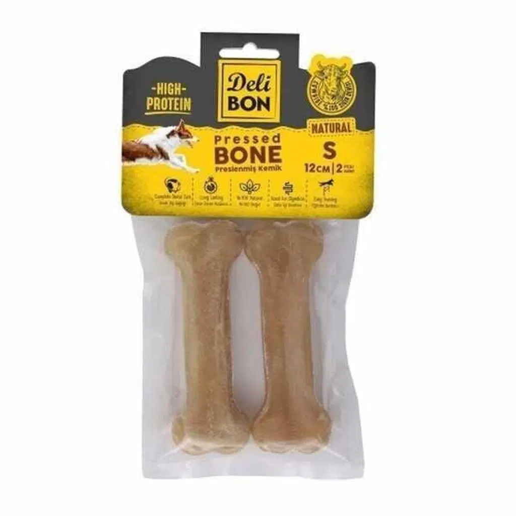 Delibon Kemik Doğal Köpek Natural Çiğneme Ödülü 12cm 2 Adet