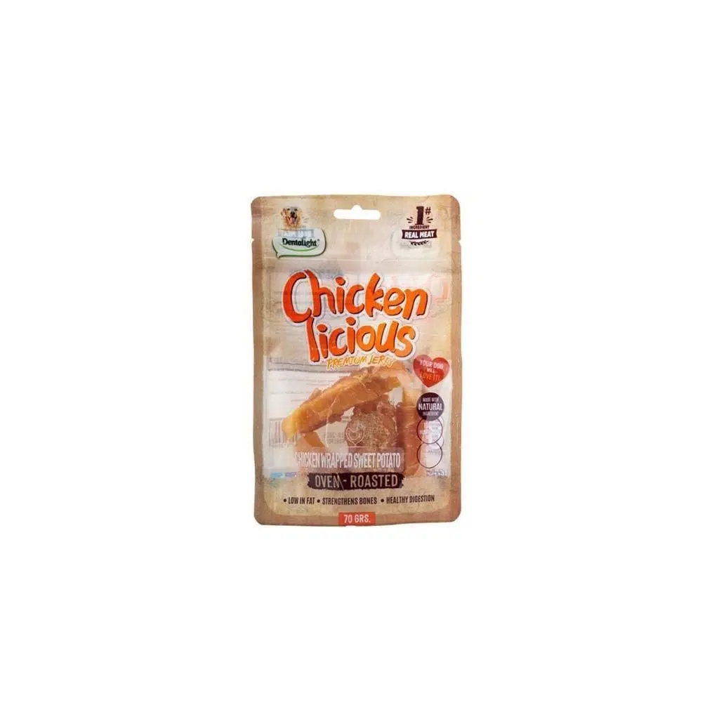 Dentalight Tatlı Patates Sarılı Tavuk Köpek Ödül Maması 70 Gr