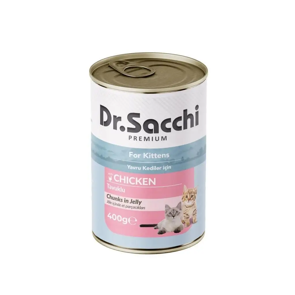 Dr. Sacchi Tavuk Etli Yavru Kedi Konservesi 400 Gr