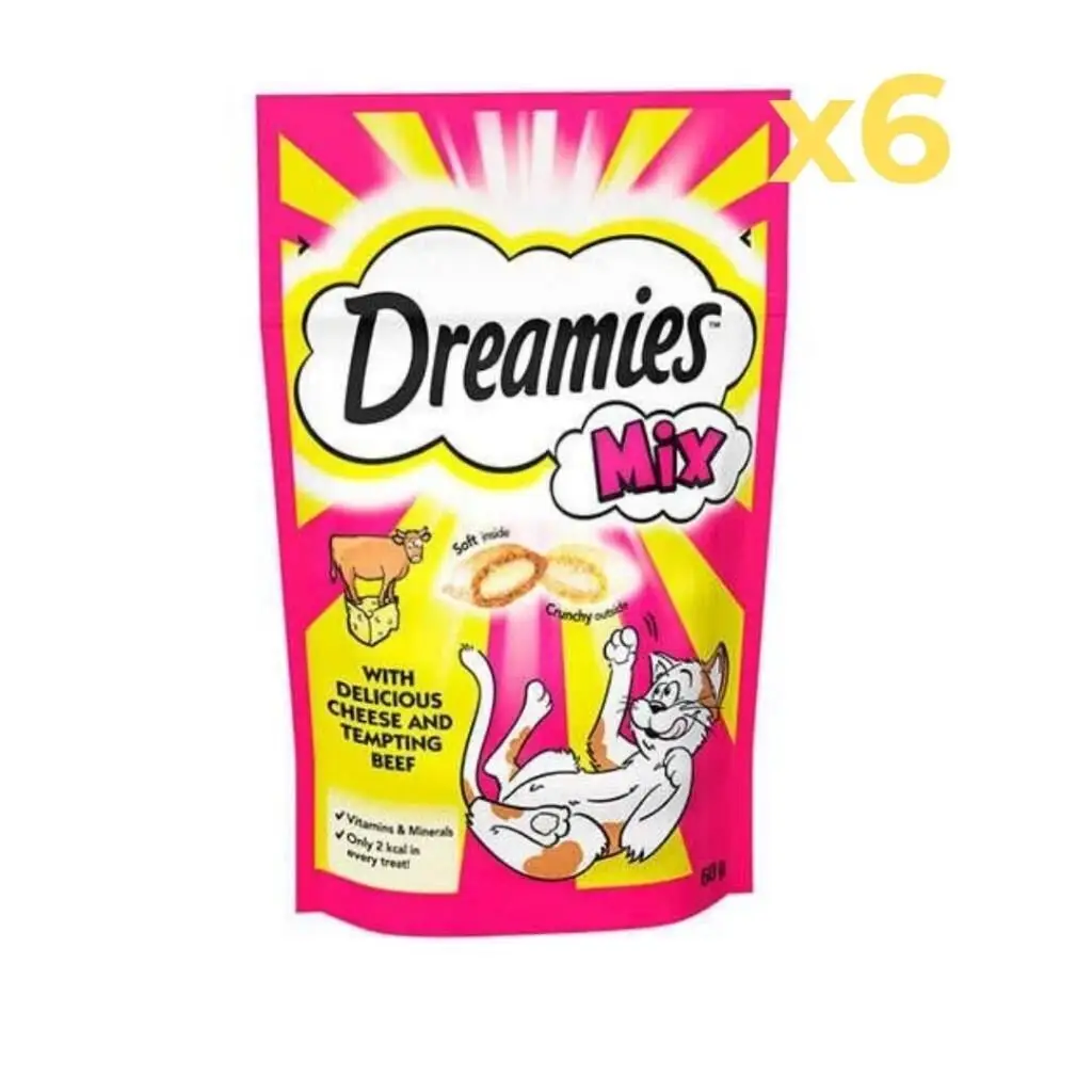 Dreamies Mix Sığır Etli Ve Peynirli Kedi Ödülü 60 gr 6'lı Paket