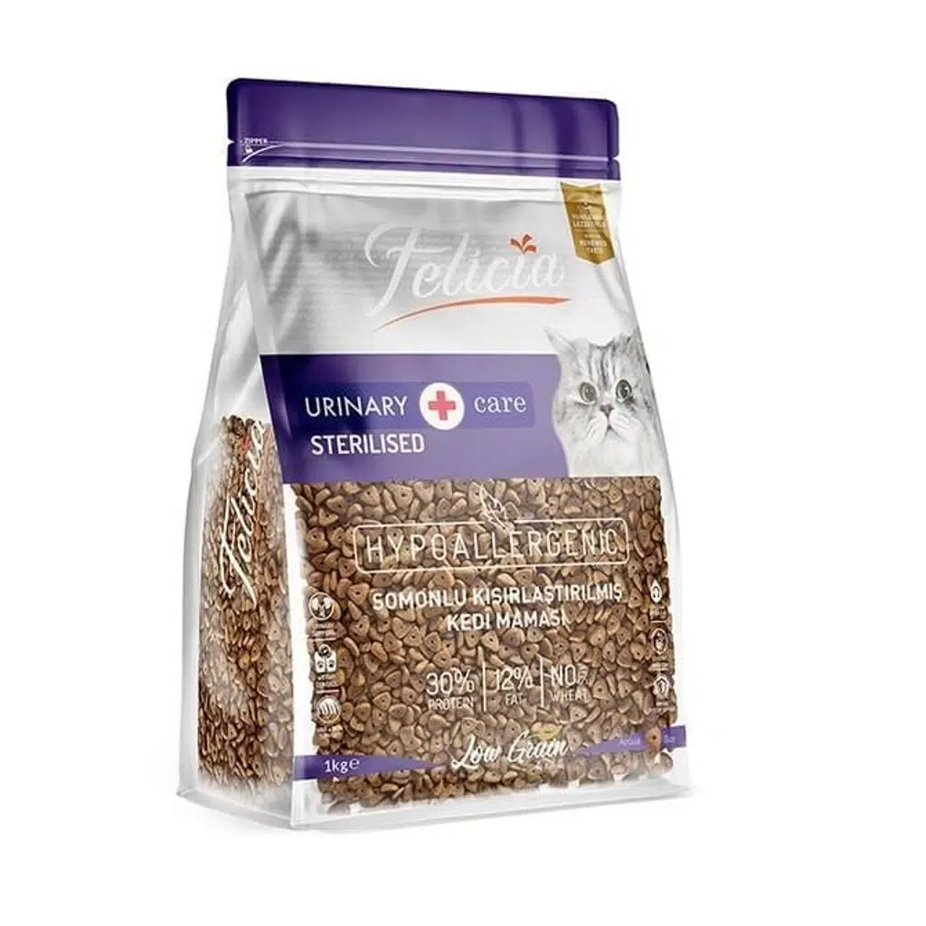 Felicia Az Tahıllı Kısırlaştırılmış Somonlu Yetişkin Kedi Maması 1 Kg
