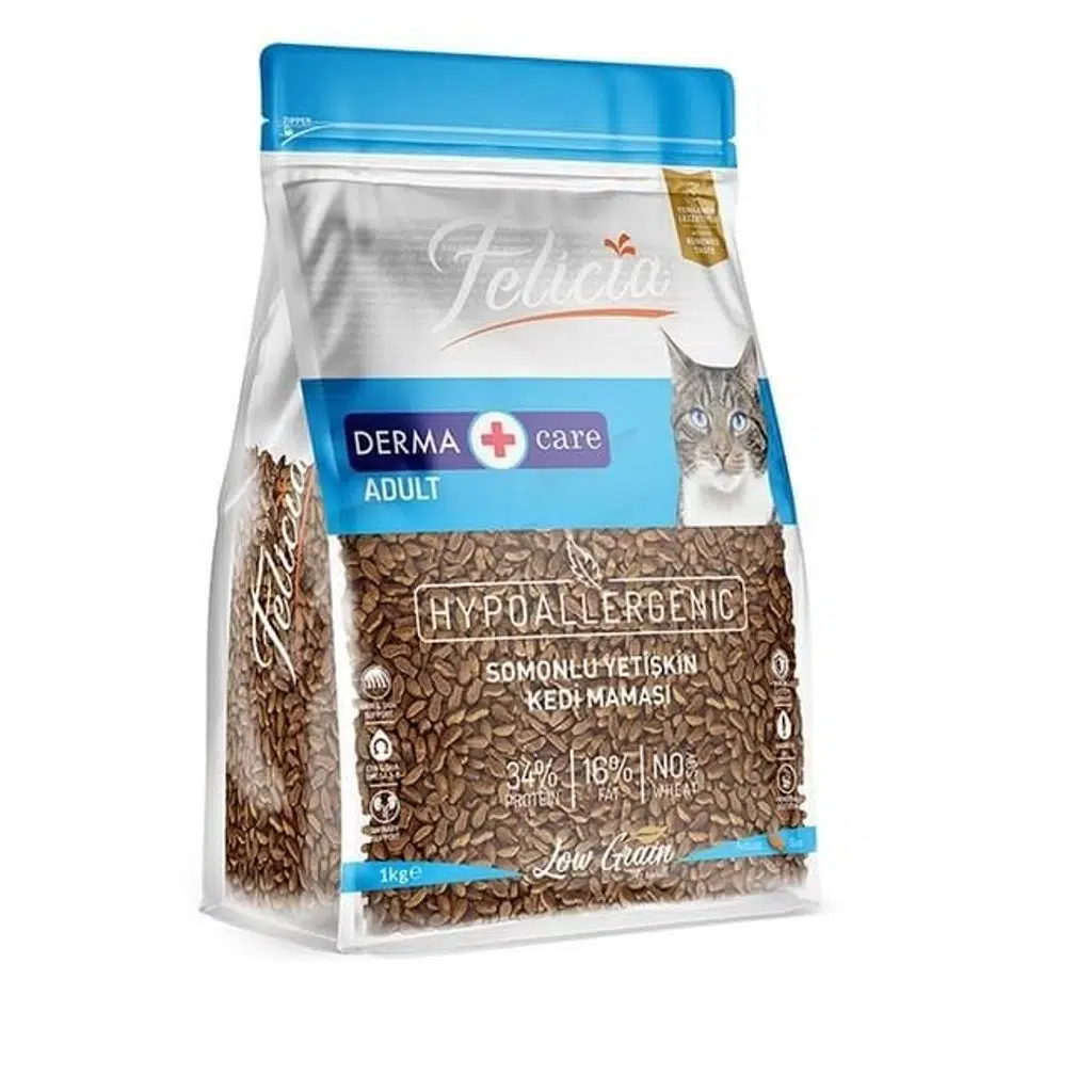 Felicia Az Tahıllı Somonlu Yetişkin Kedi Maması 1 Kg