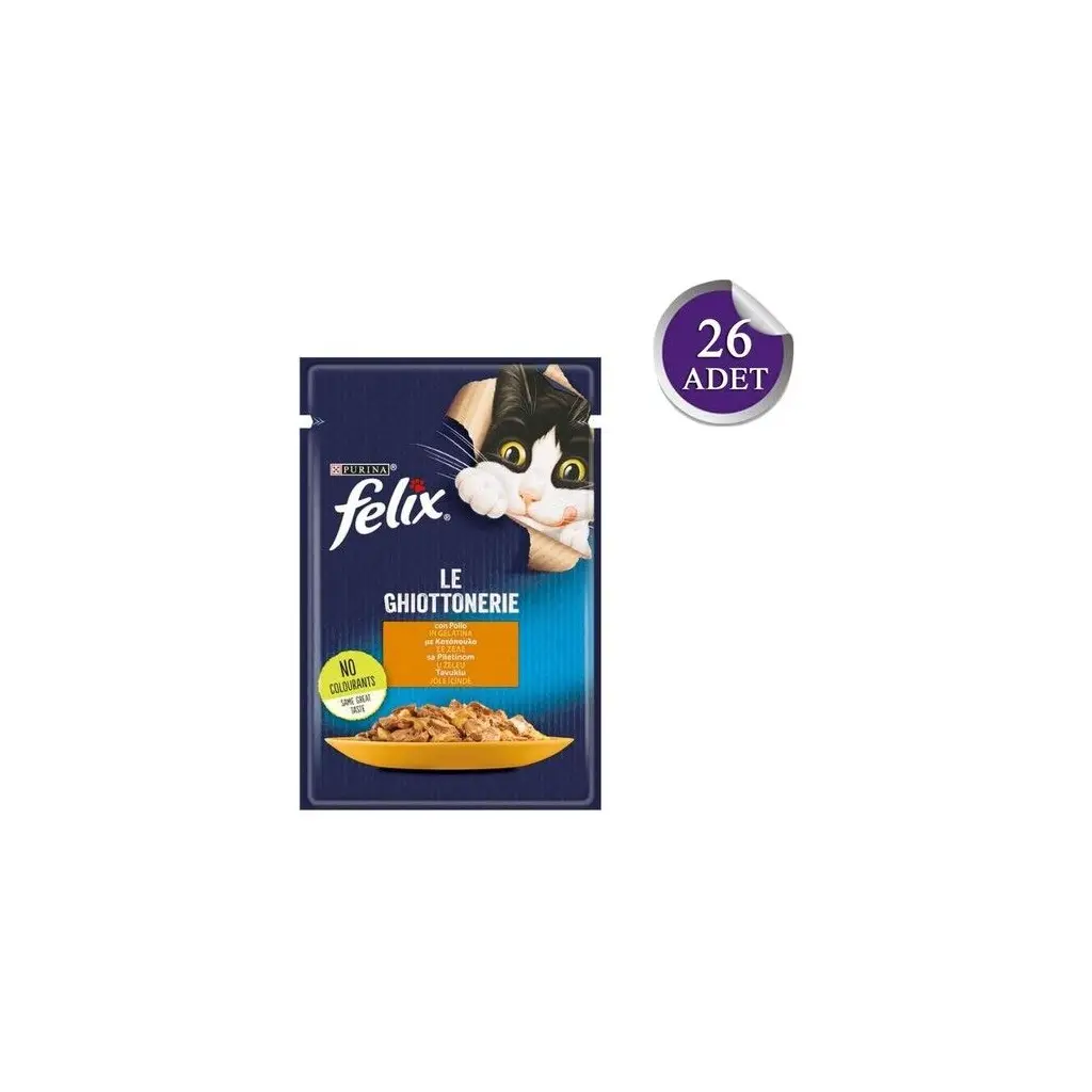 Felix Tavuk Etli Kedi Yaş Maması 85 Gr 26'lı Paket