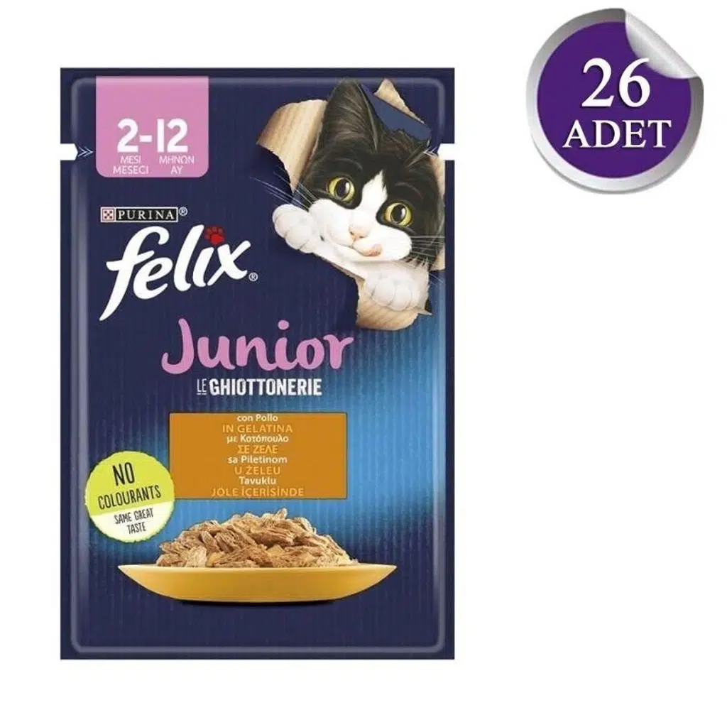Felix Tavuklu Yavru Kedi Konservesi 85gr 26'lı Paket