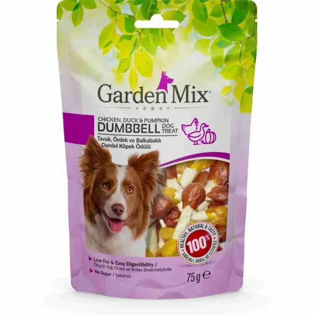 Gardenmix Tavuk Ördek Ve Balkabaklı Dambıl Köpek Ödülü 75 Gr