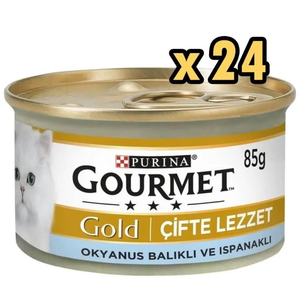 Gourmet Gold Okyanus Balıklı Ve Sebzeli Kedi Konservesi 85 gr 24'lü Paket