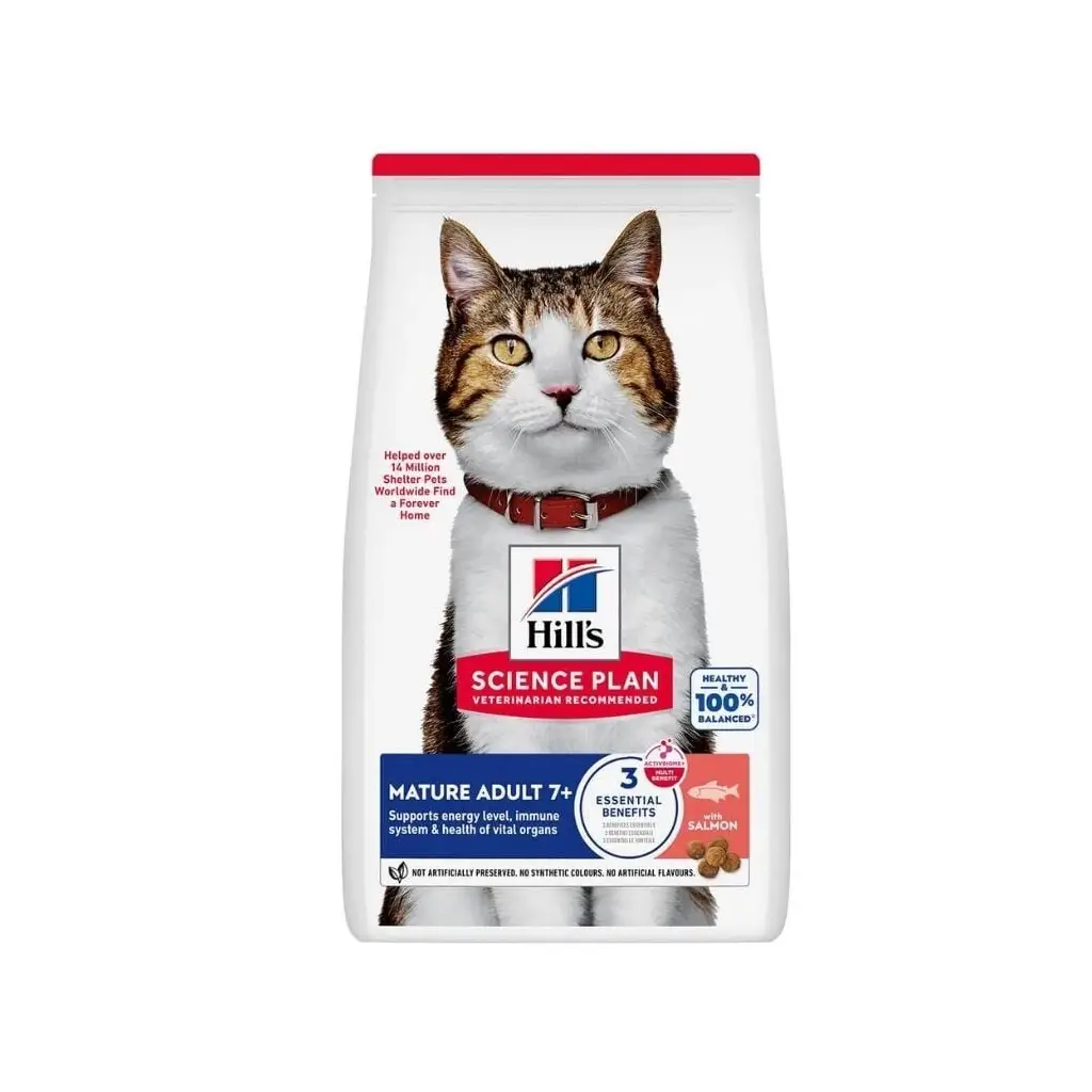 Hills SP Somonlu +7 Yaşlı Kedi Maması 1,5 KG