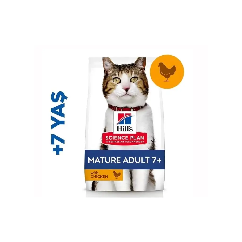 Hills Tavuklu +7 Yaşlı Kedi Maması 1.5kg