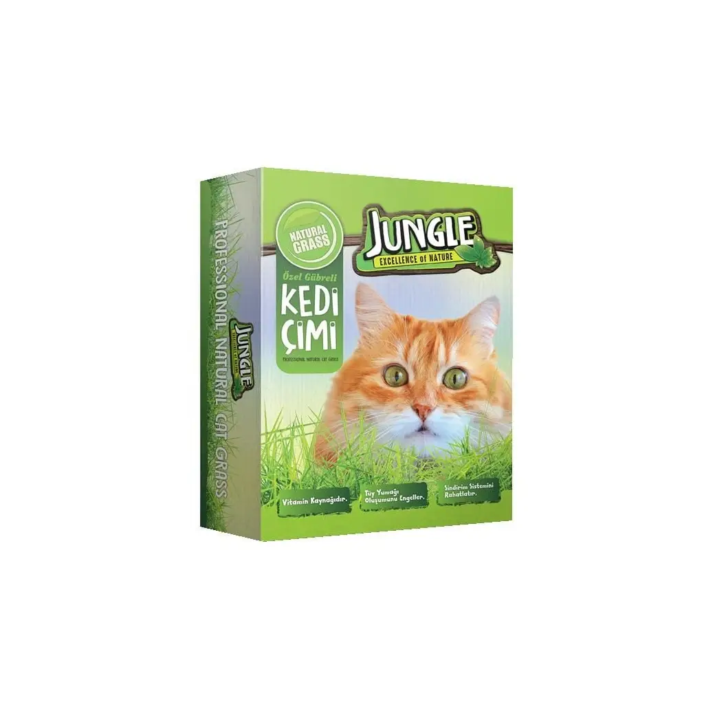 Jungle Kedi Çimi Kutulu