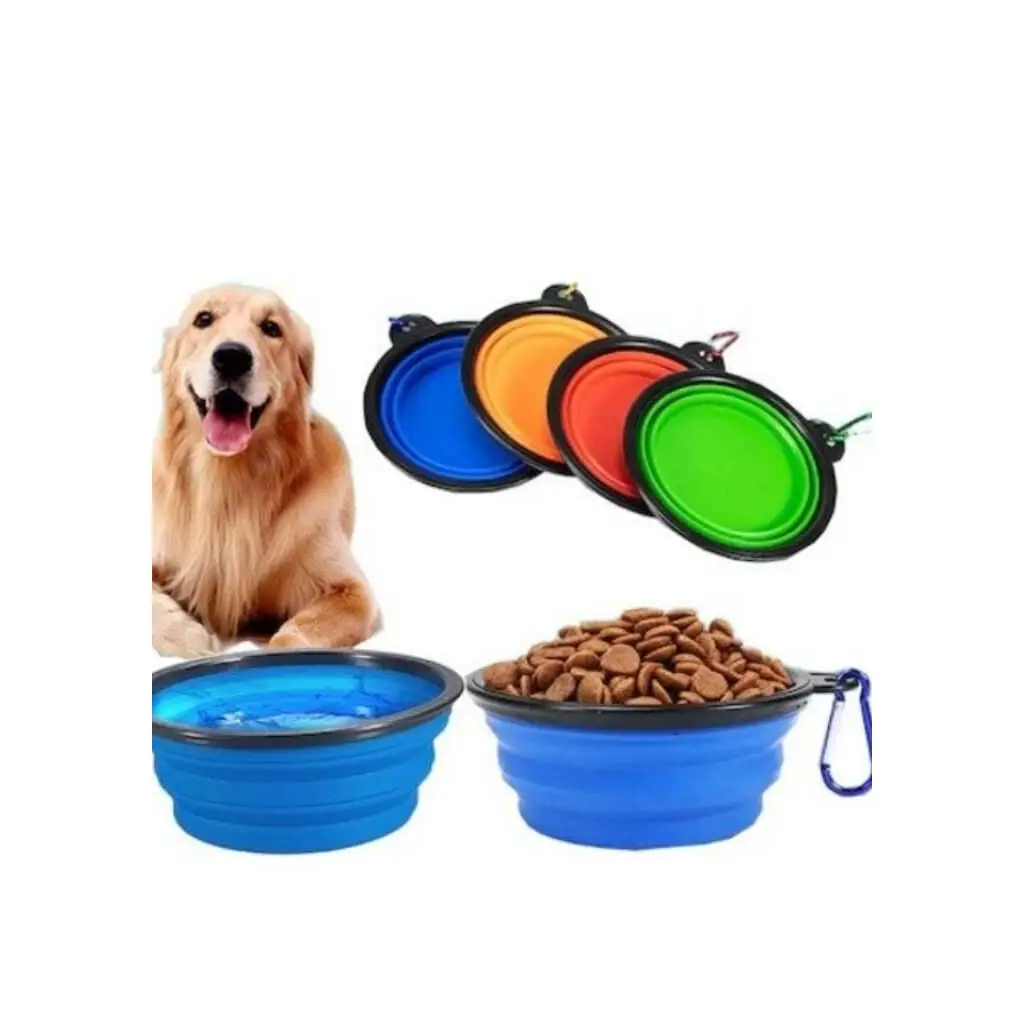 Katlanabilir Kedi Köpek Mama Su Kabı