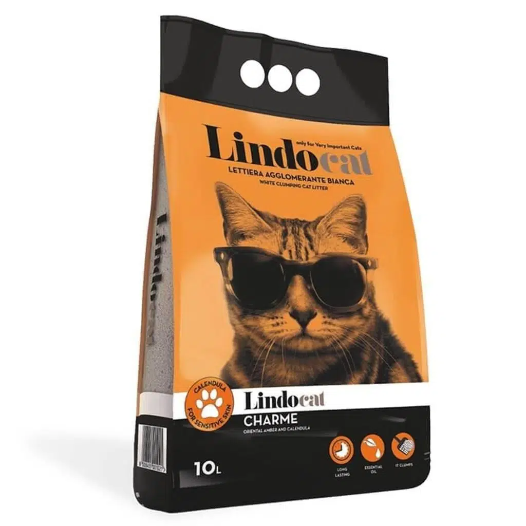 Lindocat Charme Amber Kokulu Kalın Taneli Kedi Kumu 10 Lt