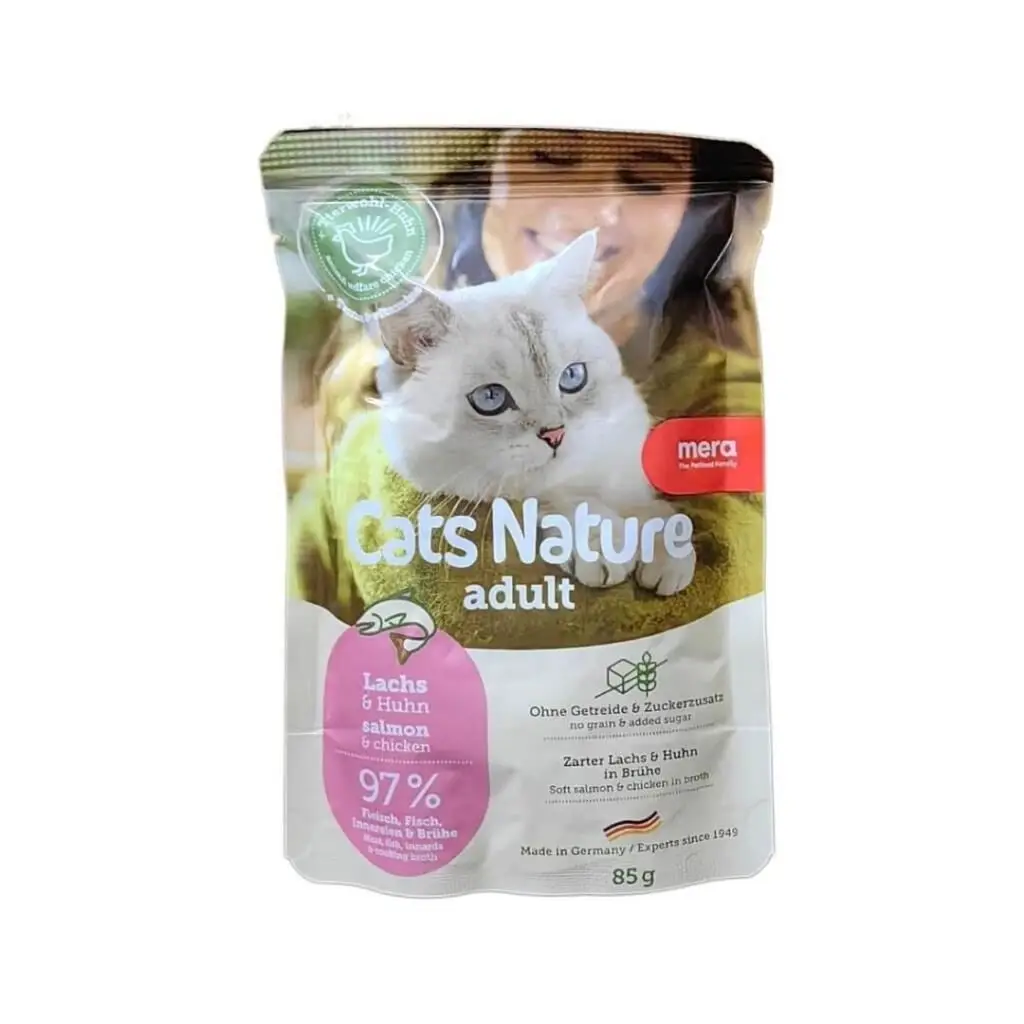 Mera Cats Nature Somonlu Yetişkin Kedi Yaş Maması 85 Gr