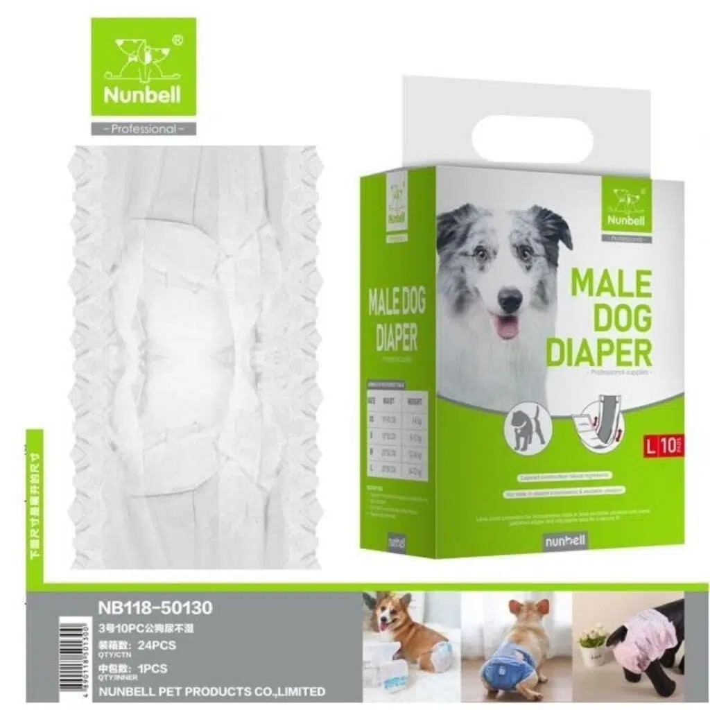 Nunbell Köpek Alt Bağlama Bezi 10 Lu No:3