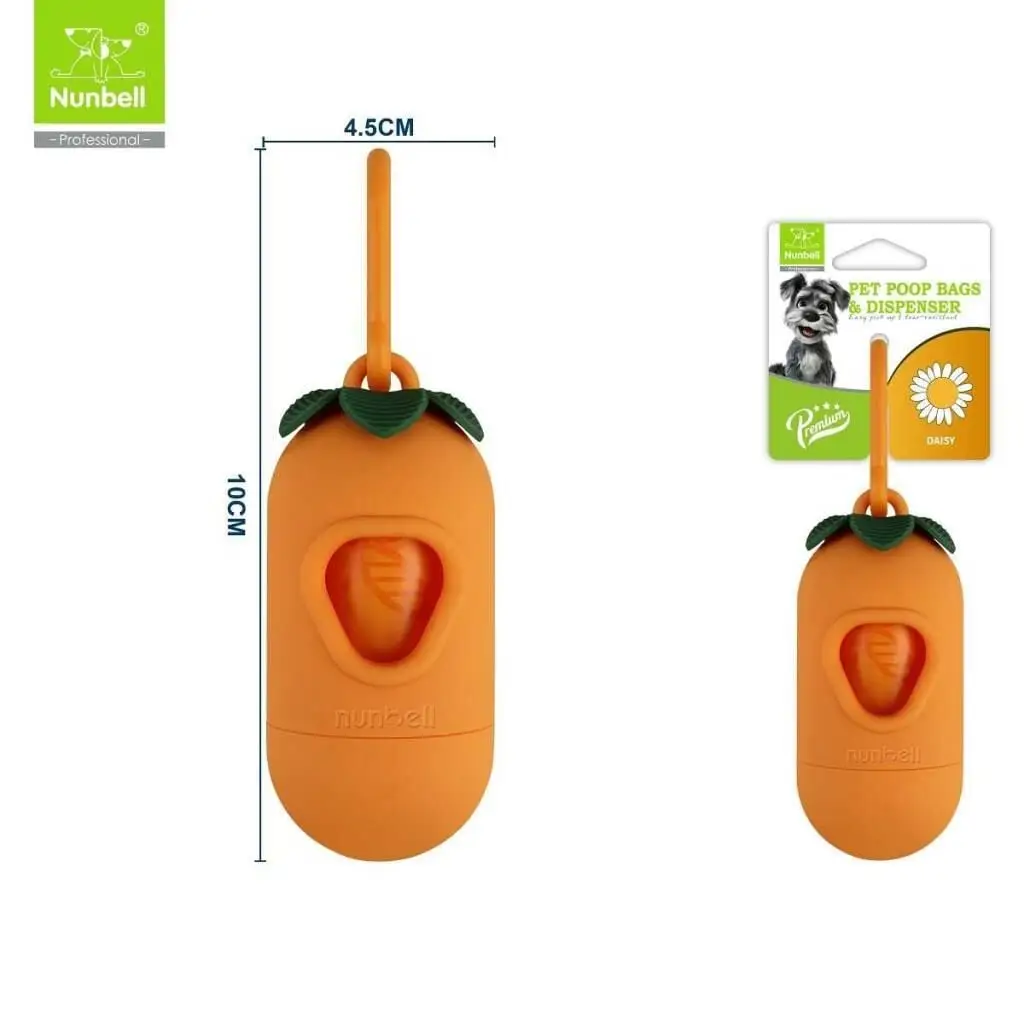 Nunbell Yedekli Dışkı Torbası Tekli Turuncu