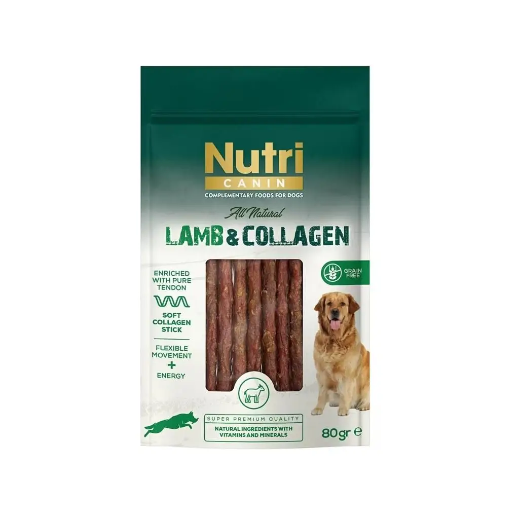 Nutri Canin Kuzu Etli ve Kolajenli Tahılsız Köpek Et Ödülü 80 Gr