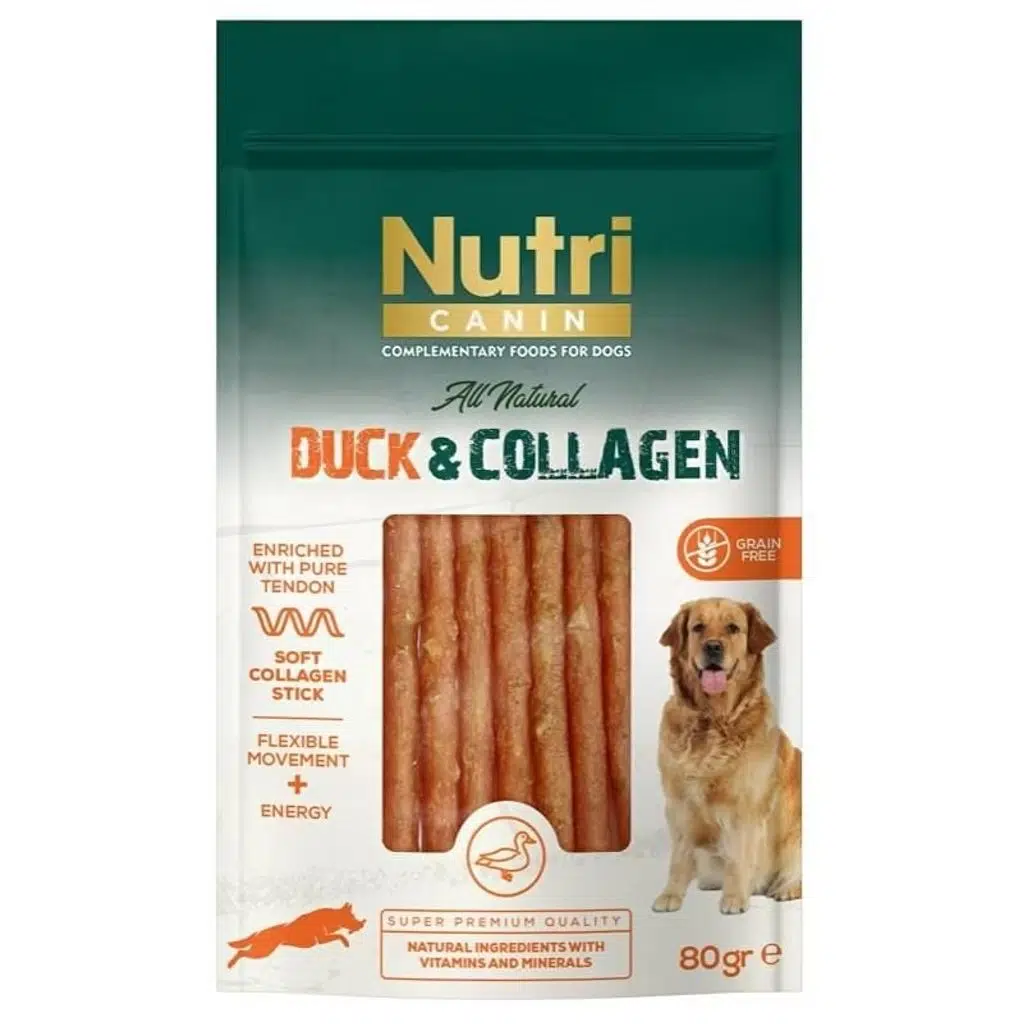 Nutri Canin Ördek Etli ve Kolajenli Tahılsız Köpek Et Ödülü 80 Gr.