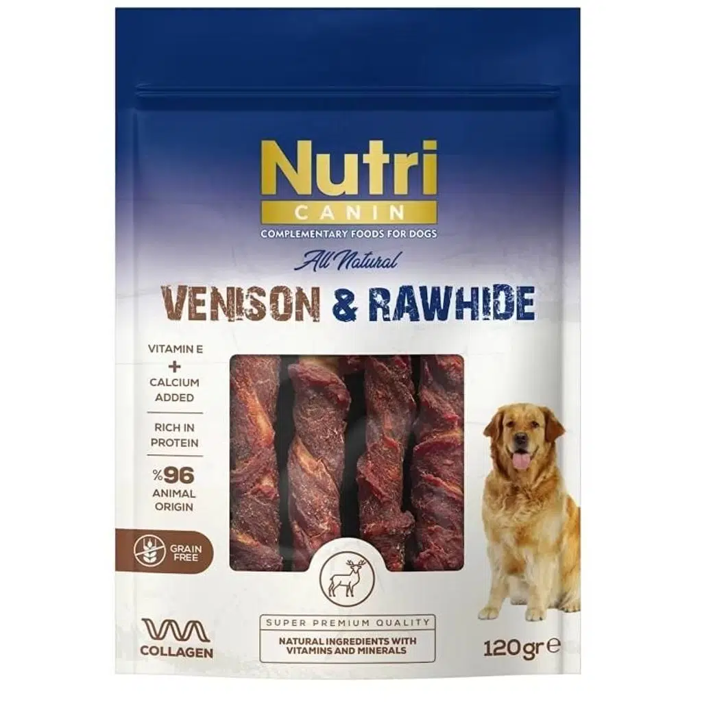 Nutri Canin Rawhide Geyik Eti Sargılı Kemik Köpek Ödülü 120 Gr