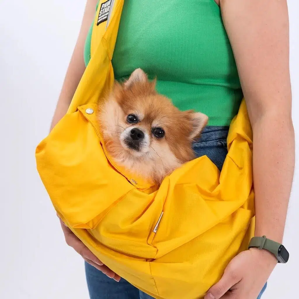 Pawstar Crossbody Köpek Taşıma Çantası Sarı