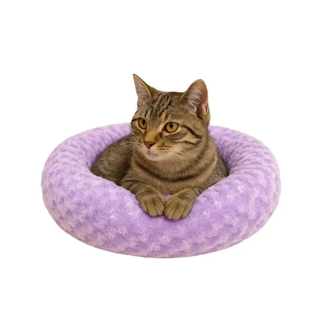 Pet pretty Simit Yatak Peluş Lila 55x55 Cm