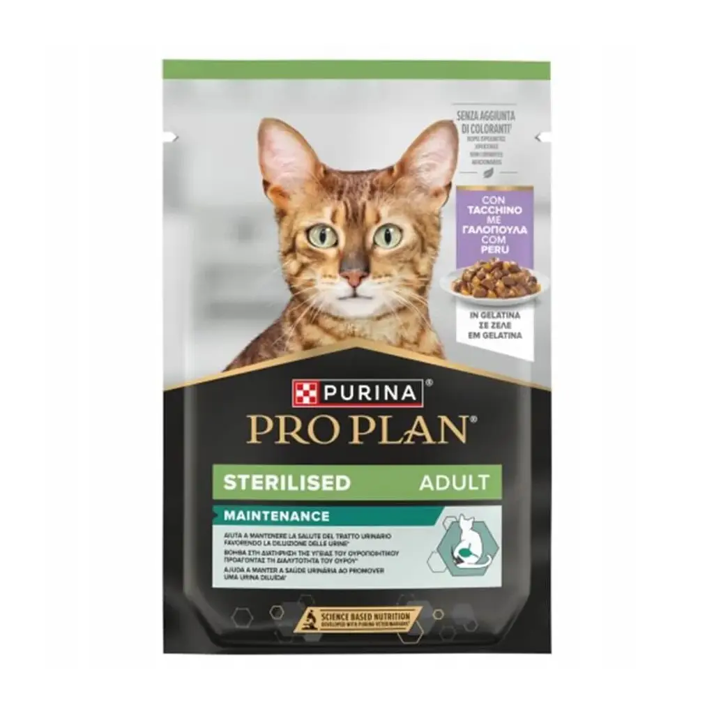 Pro Plan Jöle İçinde Hindi Etli Kısırlaştırılmış Yetişkin Kedi Konservesi 85gr