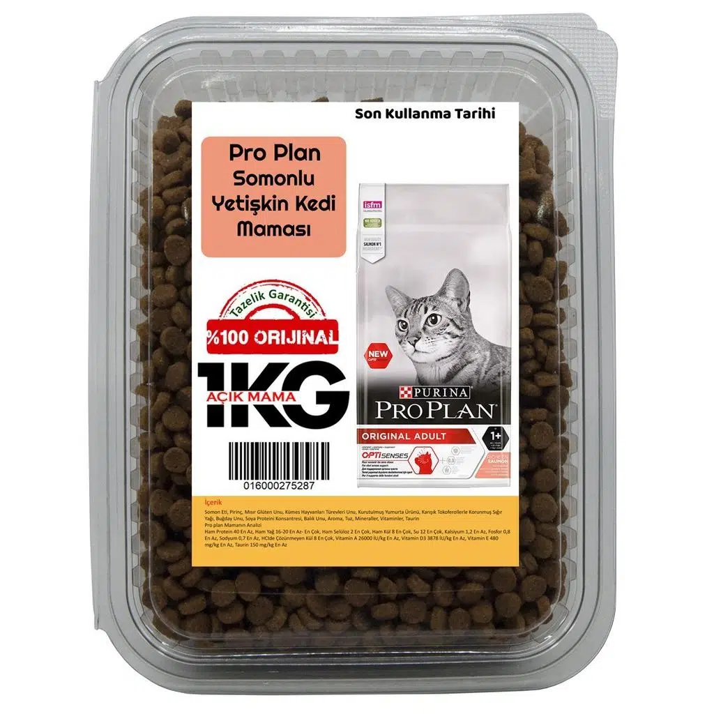 Pro Plan Somonlu Yetişkin Kediler İçin Açık Mama 1 KG