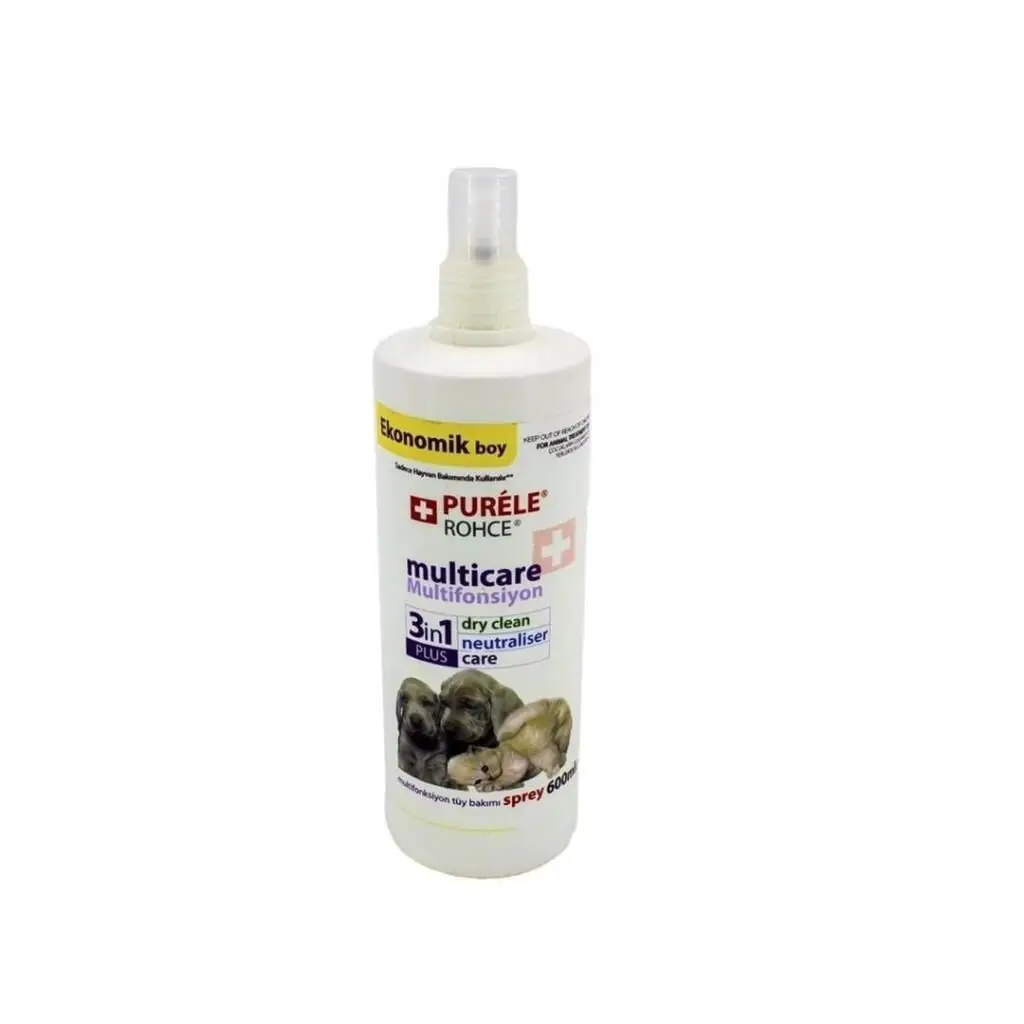 Purele Kedi ve Köpek Kuru Yıkama Tüy Bakım Spreyi 250 ml
