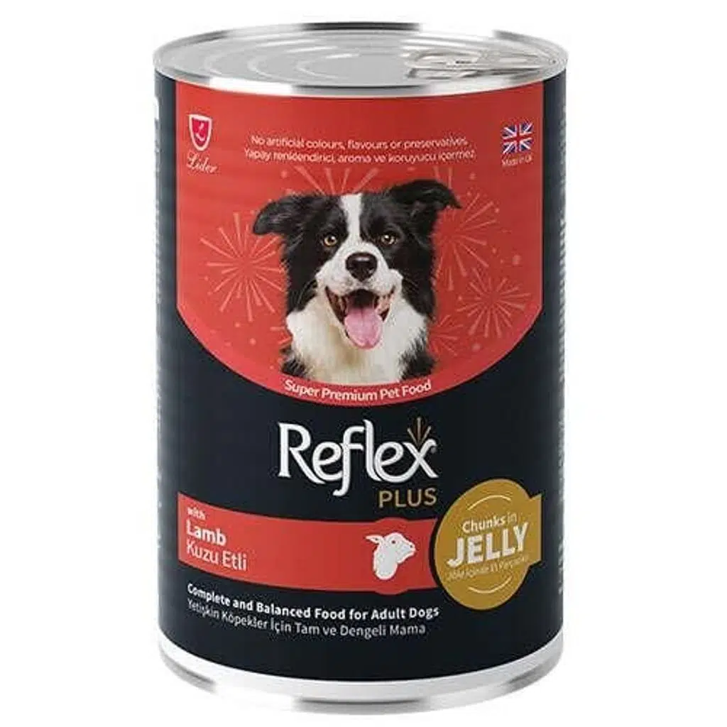 Reflex Plus Jöle İçinde Perçacıklı Kuzu Etli Köpek Konservesi 400 Gr
