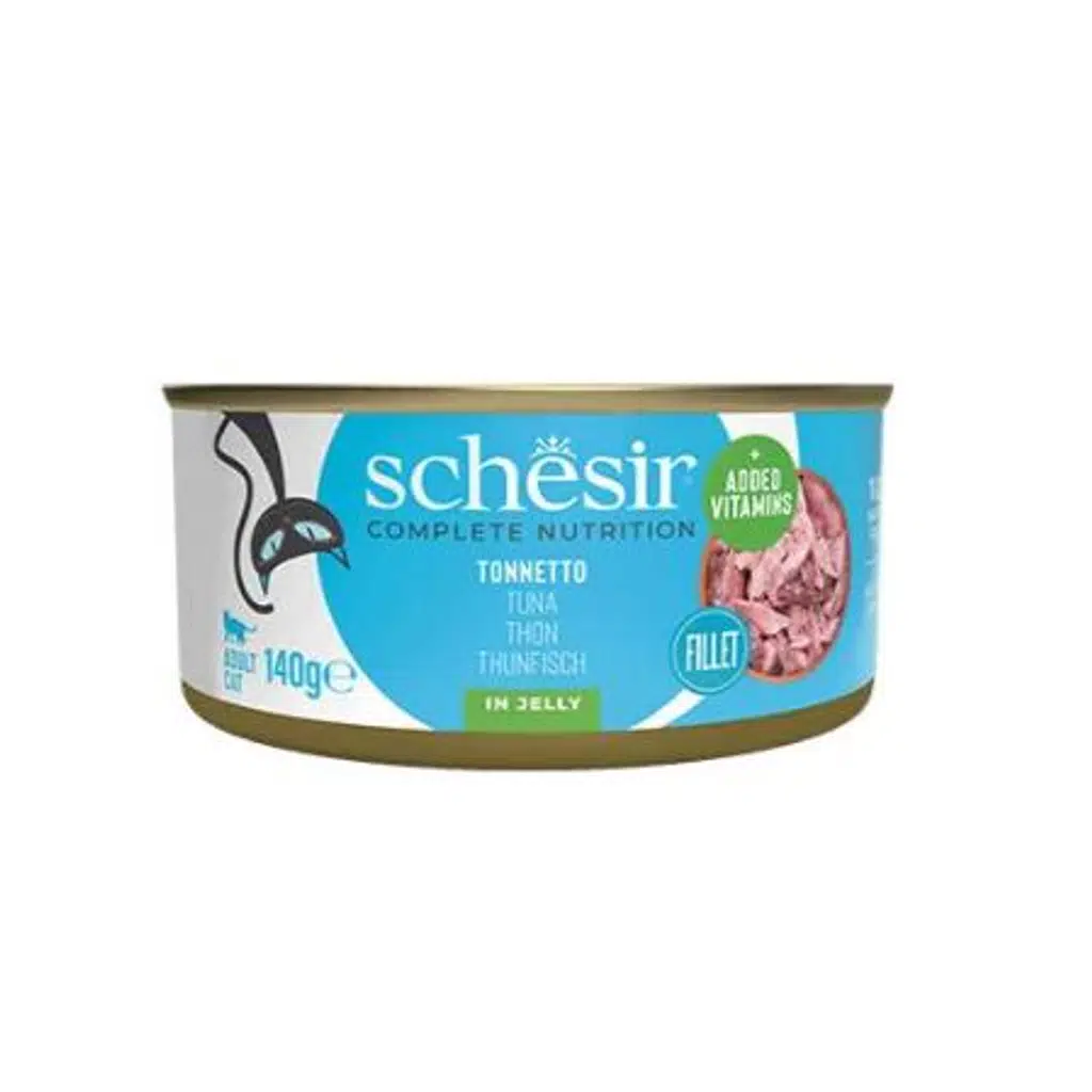 Schesir Tam ve Dengeli Ton Balıklı Jöle İçinde Kedi Konservesi 140g