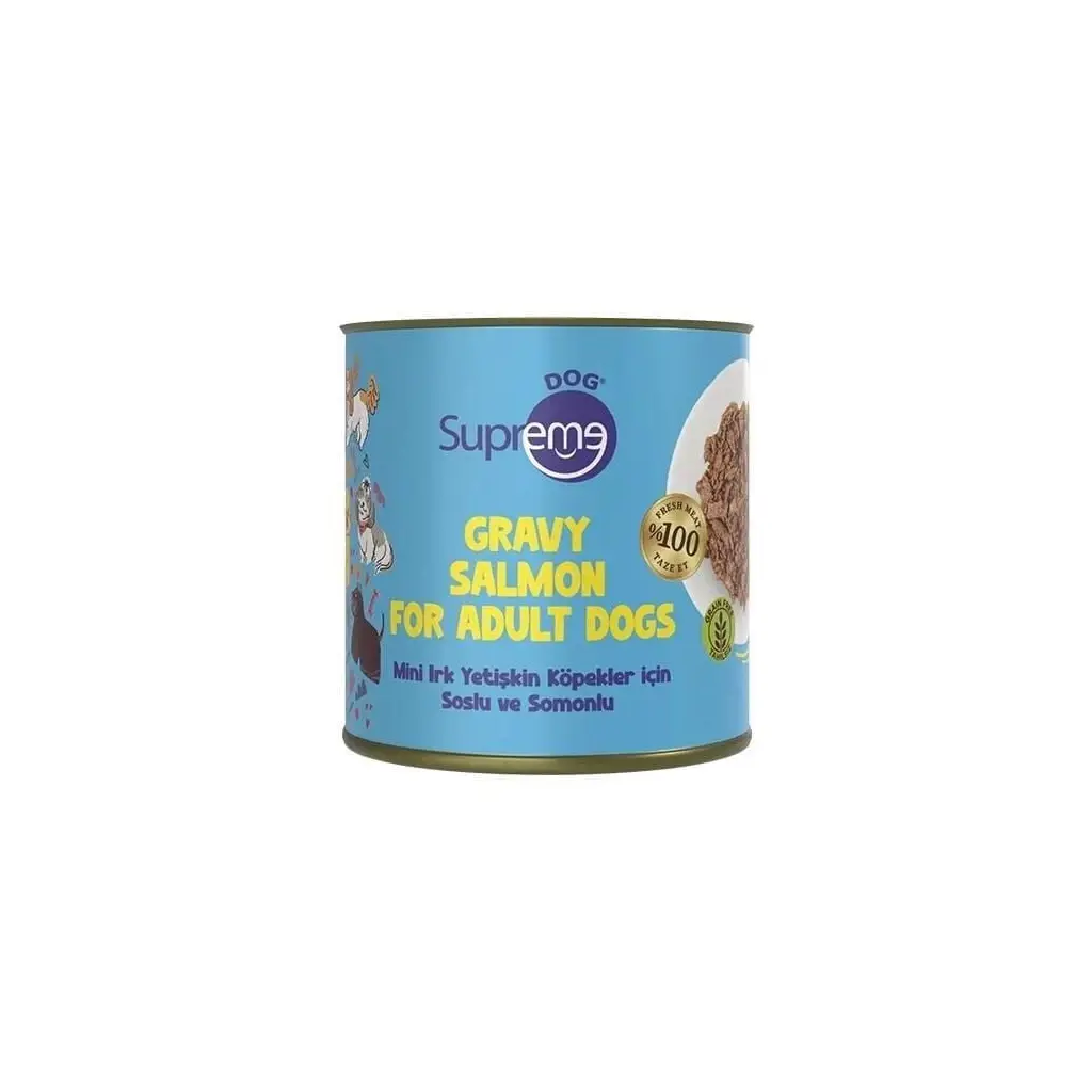 Supreme Dog Soslu Ve Somonlu Mini Irk Yetişkin Köpek Konservesi 200 Gr