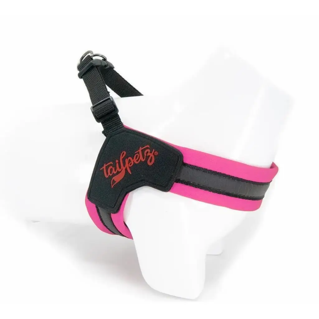 Tailpetz V-Tipi Köpek Göğüs Tasması Neon Pembe XS