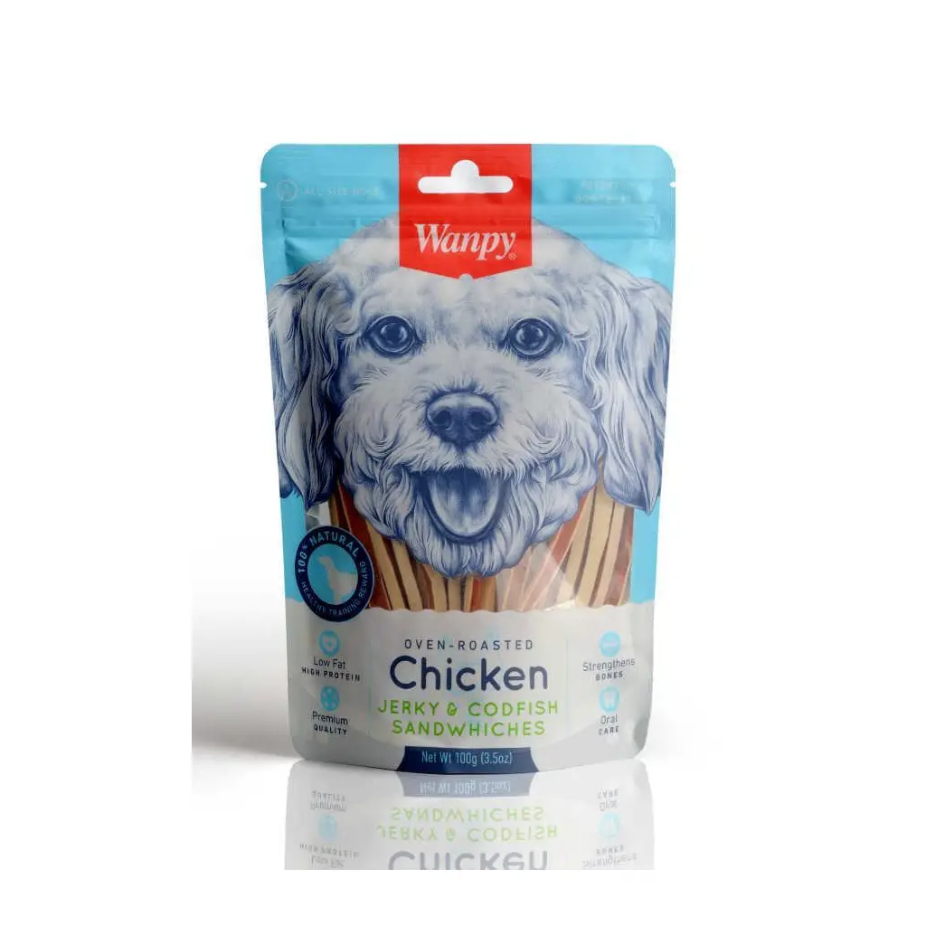Wanpy Tavuklu&Morina Balıklı 100 gr Köpek Ödülü