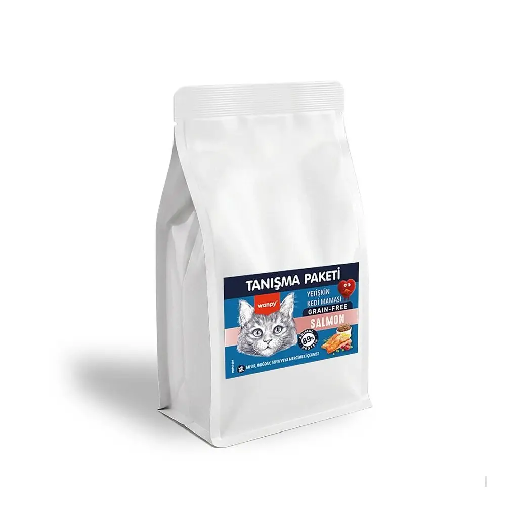 WanpyTahılsız Somonlu Yetişkin Kedi Maması 500 gr