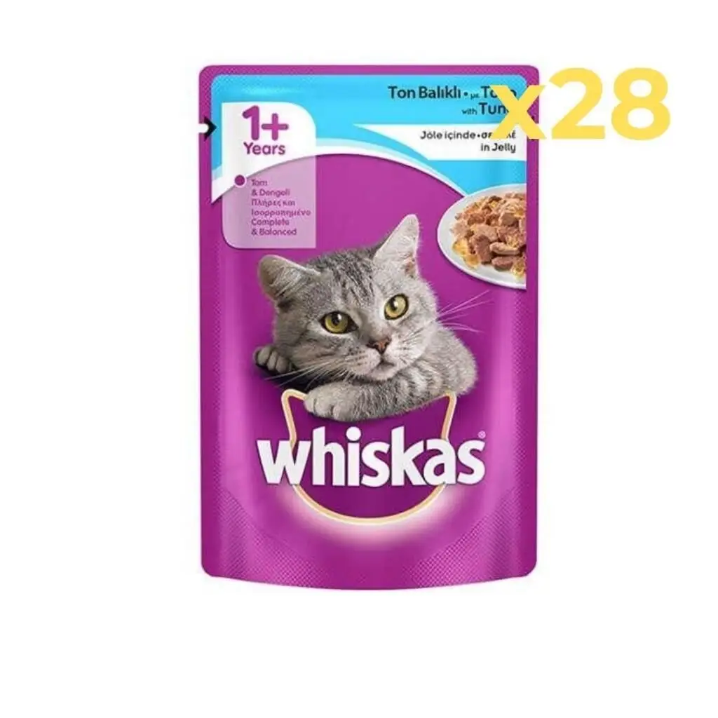 Whiskas Pouch Jöleli Ton Balıklı Kedi Maması 85 Gr 28'li Paket